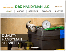 Tablet Screenshot of dd-handyman.com